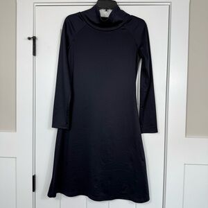 NWT Agata Webers Long Sleeve Fit & Flare Navy Dress Women’s Size 6
